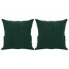 vidaXL 2-osobowa sofa z poduszkami, ciemnozielona, 140 cm, aksamit