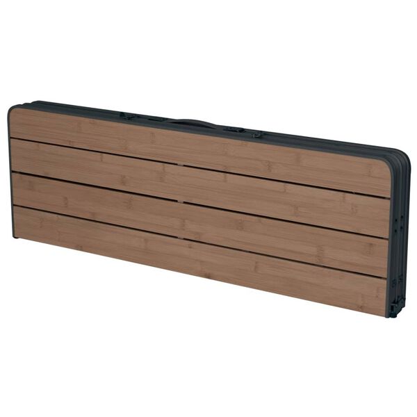 Eurotrail Stolik turystyczny Balazuc, bambusowy, 90 x 60 cm