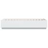 vidaXL Rama łóżka z LED, biała, 75x190 cm, materiał drewnopochodny