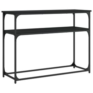 vidaXL Stolik konsolowy, czarny, 100x35,5x75 cm