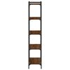 vidaXL 5-poziomowy regał na książki, brązowy dąb, 80x30x154 cm