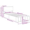 vidaXL Ramka ł&oacute;żka Brązowy dąb 100 x 200 cm Materiał drewnopochodny