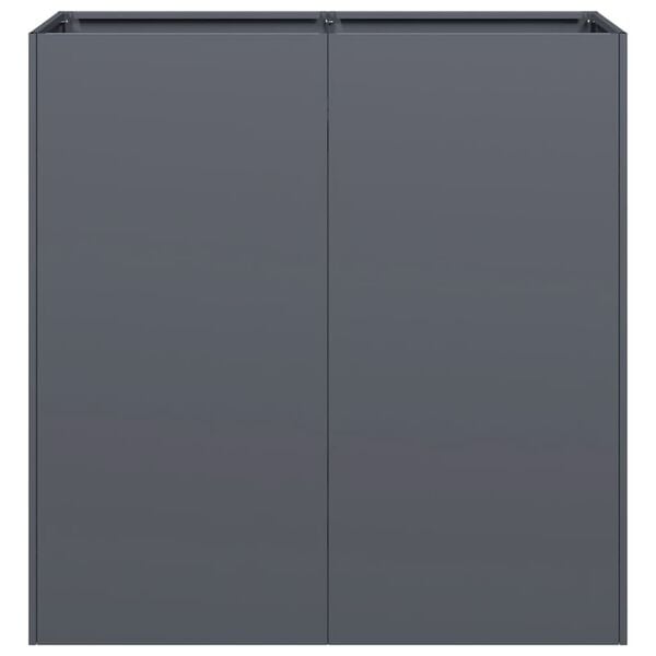 vidaXL Doniczka Antracyt 80x40x80 cm Stal walcowana na zimno