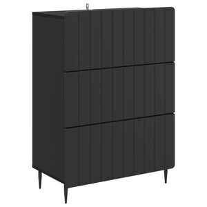 vidaXL Szafka z Szufladami Czarny 66 x 34,5 x 92 cm