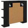 vidaXL Szafka z lustrem z p&oacute;łką Z lustrem Czarny Dąb 70 x 16,5 x 60 cm