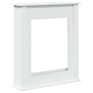 vidaXL Obudowa kominka, biała, 75x20x87,5 cm, materiał drewnopochodny