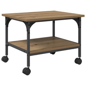 vidaXL Stojak na drukarkę Dąb rzemieślniczy 50 x 40 x 38 cm