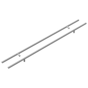 vidaXL Uchwyt do szafki 2 szt. Srebrny 700mm Stal nierdzewna