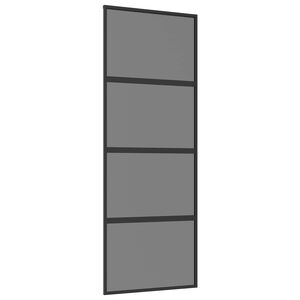 vidaXL Drzwi przesuwne 76 x 205 cm Szkło Hartowane i Aluminium