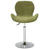 vidaXL Obrotowe krzesła stołowe, 4 szt., jasnozielone, obite aksamitem