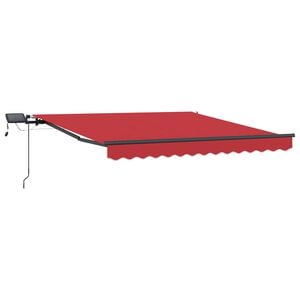 vidaXL Markiza wysuwana czerwony 300 x 250 cm Tkanina i aluminium
