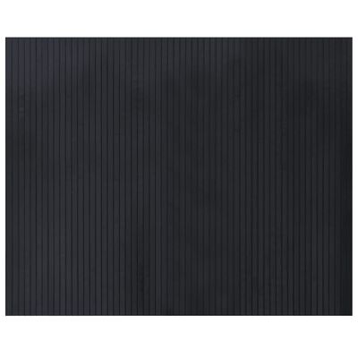 vidaXL Dywan prostokątny, czarny, 80x100 cm, bambusowy