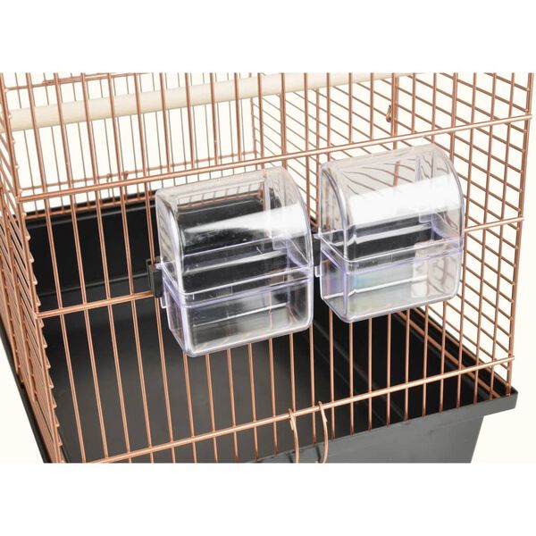 FLAMINGO Klatka dla ptak&oacute;w Klara 2, kolor miedzi, 45 x 28 x 62,5 cm