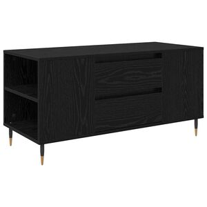 vidaXL Stolik kawowy Czarny Dąb 102 x 44,5 x 50 cm Drewno inżynieryjne