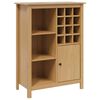 vidaXL Szafka na wino HILL Miodowy brąz 79.5 x 40 x 107.5 cm