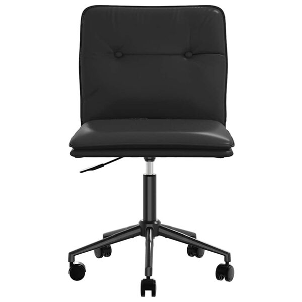 vidaXL Krzesła stołowe, 2 szt., czarne, obite sztuczną skórą