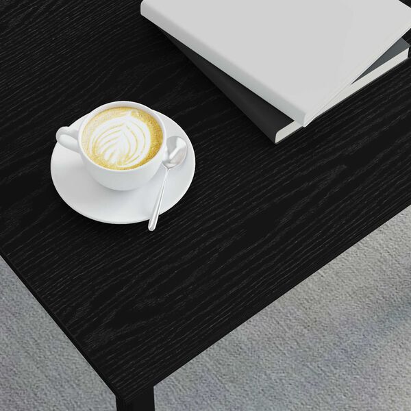 vidaXL Stolik kawowy Czarny Dąb 50 x 50 x 36 cm