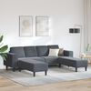 vidaXL Sofa do salonu 3 pcs Ciemnoszary