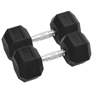 vidaXL Hantle, 2 szt., 25 kg, całkowite żeliwo