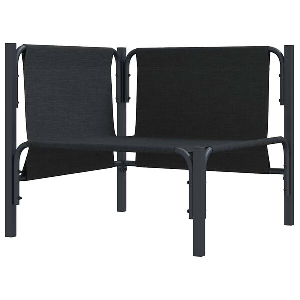 vidaXL Meble Ogrodowe z poduszką z poduszką Antracyt Stal