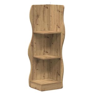 vidaXL P&oacute;łka narożna Dąb artisan 34 x 33 x 102 cm Drewno inżynieryjne