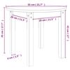 vidaXL Stolik kawowy, Ø 55x45 cm, lite drewno sosnowe