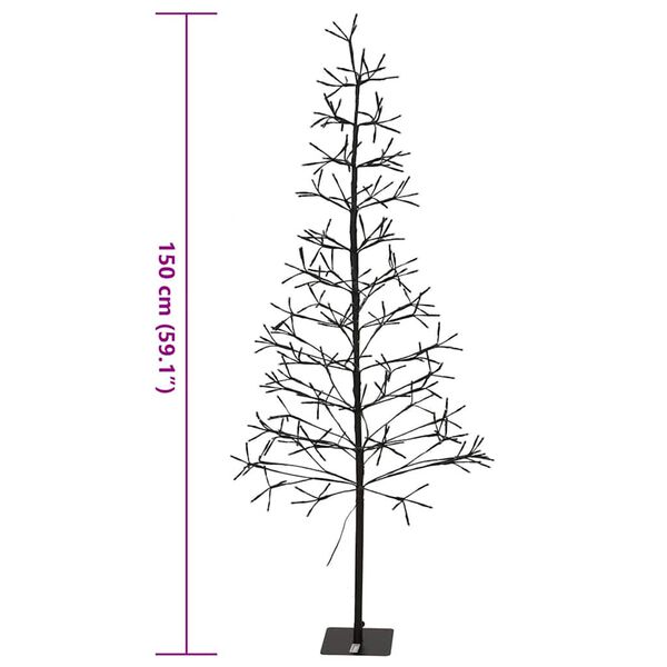 Ambiance Drzewko świąteczne z 280 lampkami LED, 150 cm