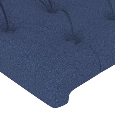 vidaXL Zagłówki do łóżka, 2 szt., niebieskie, 80x7x78/88 cm, tkanina