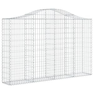 vidaXL Łukowaty kosz gabionowy 200x30x120/140 cm, galwanizowane żelazo