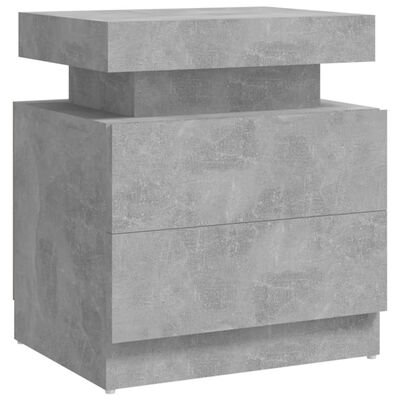 vidaXL Szafka nocna, szarość betonu, 45x35x52 cm, płyta wiórowa
