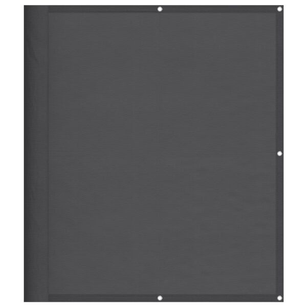 vidaXL Parawan balkonowy, antracyt, 120x800 cm, 100% poliester Oxford