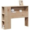 vidaXL Wezgłowie do ł&oacute;żka, z p&oacute;łkami, 75 cm, lite drewno sosnowe