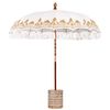 vidaXL Baliński Parasol z Bazą Kremowy 215 x 215 x 260 cm