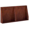 vidaXL Mur oporowy 2 szt. 40 x 12 x 30 cm Stal kortenowska Rdzawy