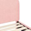 vidaXL Ł&oacute;żko Dziecięce z Ramą i Zagł&oacute;wkiem R&oacute;żowy 90 x 190 cm