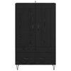 vidaXL Highboard Czarny Dąb 69,5 x 31 x 115 cm Materiał drewnopochodny
