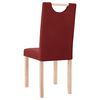 vidaXL Krzesła stołowe, 2 szt., winna czerwień, obite tkaniną