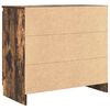 vidaXL Komoda z szufladą Dąb wędzony 71x35x65 cm Drewno klejone