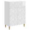 vidaXL Bufet Biały wysoki połysk 66 x 34,5 x 90 cm Drewno inżynieryjne