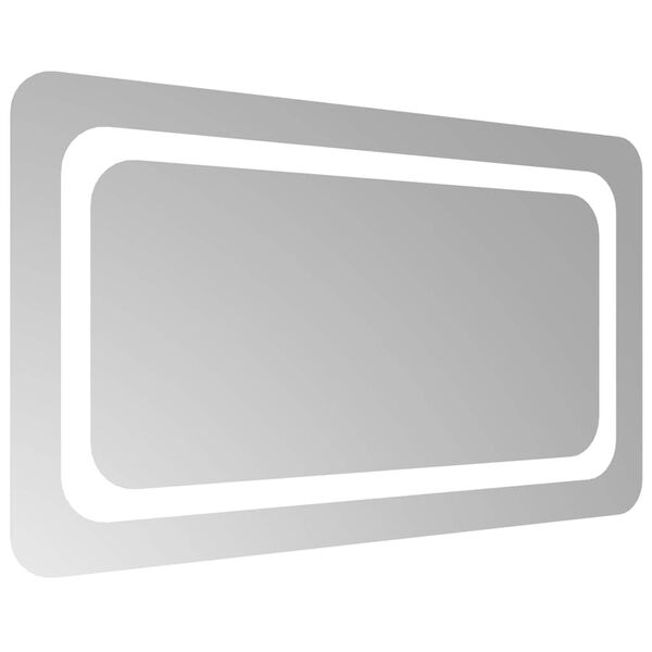 vidaXL Lustro łazienkowe z LED, 70x40 cm
