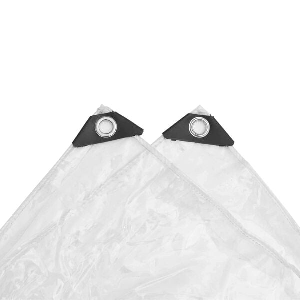 vidaXL Plandeka przezroczysty 4 x 12 m PVC