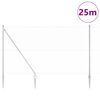 vidaXL Słupek ogrodzeniowy. Srebrny 25 x 1,5 m (siatka 25 mm) Stal