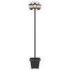 vidaXL Lampion z 3 głowicami Czarny 32 x 32 x 188 cm Aluminium i ABS