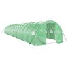 vidaXL Szklarnia ze stalową ramą, zielona, 48 m&sup2;, 16x3x2 m