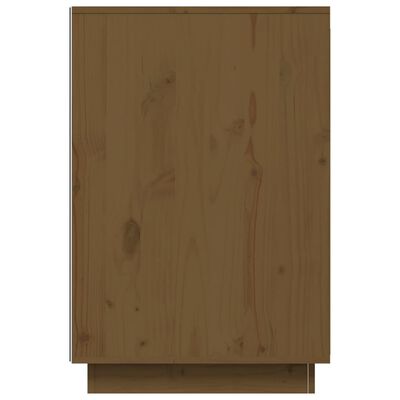 vidaXL Biurko, miodowy brąz, 140x50x75 cm, lite drewno sosnowe