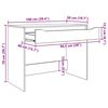 vidaXL Biurko z szufladą Dąb rzemieślniczy 100 x 50 x 78 cm