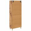 vidaXL Highboard z szufladą Stare drewno 69,5 x 34 x 180 cm