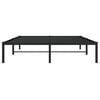 vidaXL Metalowa rama ł&oacute;żka, czarna, 140x200 cm