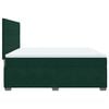 vidaXL Ł&oacute;żko kontynentalne z materacem, ciemnozielone, 180x200 cm