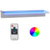 vidaXL Wylewka do wodospadu z RGB LED, stal nierdzewna, 60 cm